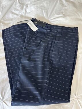 Banana Republic Navy Pinstripe Trousers